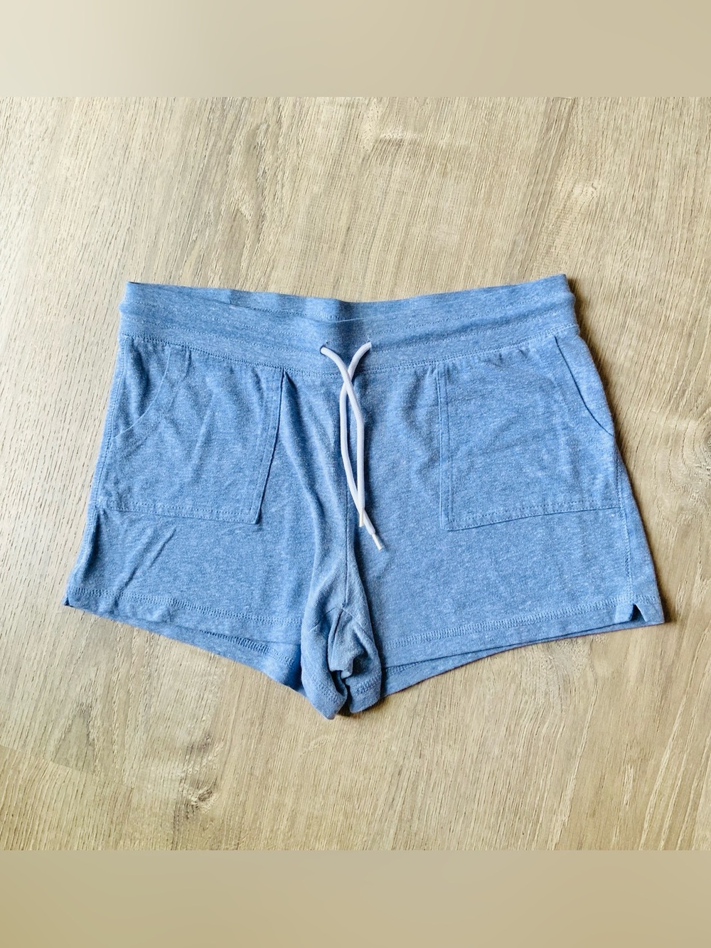 Athletic Works Blue Knit Drawstring Women’s Shorts Small 4-6